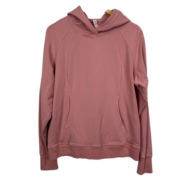 Lululemon Scuba Pullover Pink Taupe Sweatshirt Size 10 - Picture 5 of 13